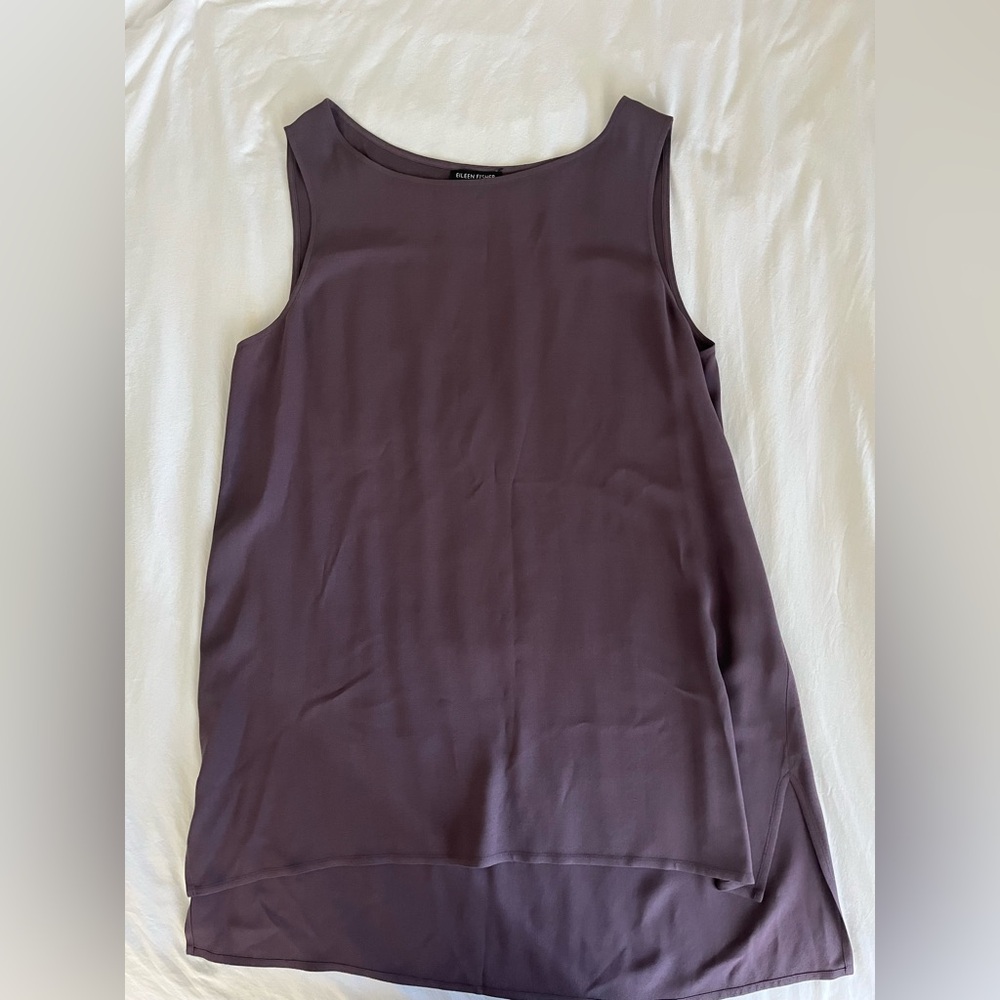 Elegant Purple Sleeveless Dress